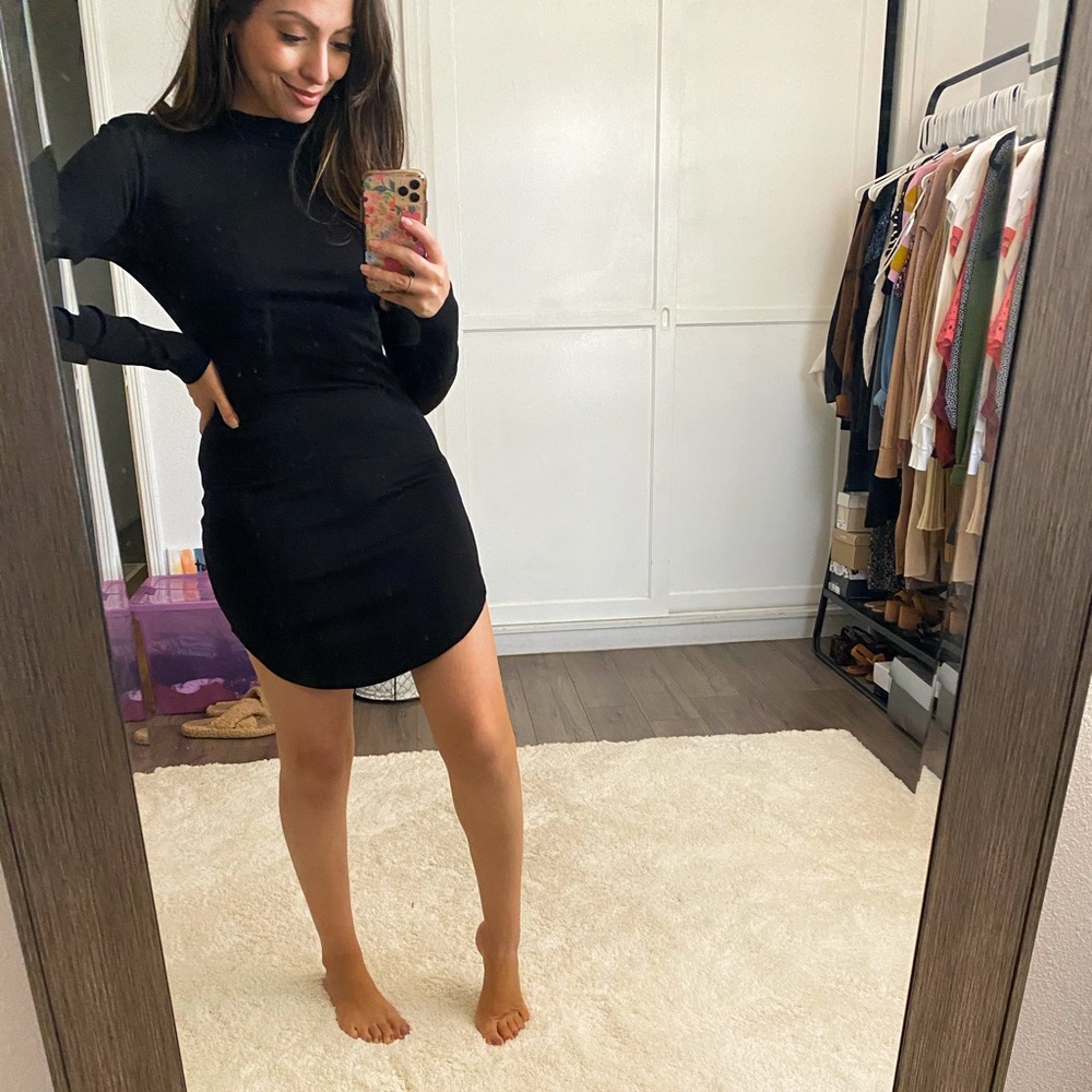 Black turtleneck Dress